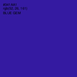 #341AA1 - Blue Gem Color Image