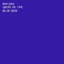#341AA4 - Blue Gem Color Image