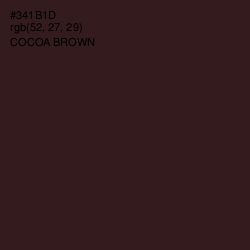 #341B1D - Cocoa Brown Color Image