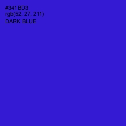 #341BD3 - Dark Blue Color Image