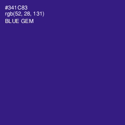 #341C83 - Blue Gem Color Image