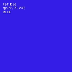 #341DE6 - Blue Color Image
