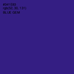 #341E83 - Blue Gem Color Image