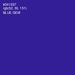 #341E97 - Blue Gem Color Image