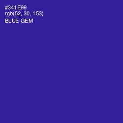 #341E99 - Blue Gem Color Image