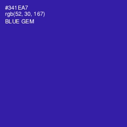 #341EA7 - Blue Gem Color Image