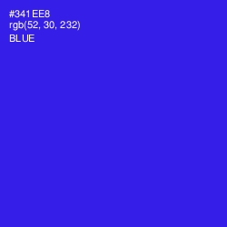 #341EE8 - Blue Color Image