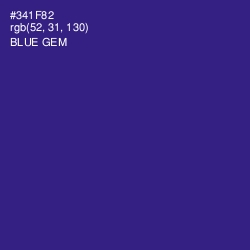 #341F82 - Blue Gem Color Image