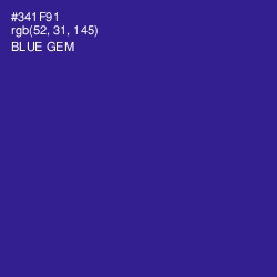 #341F91 - Blue Gem Color Image