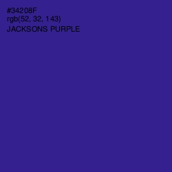 #34208F - Jacksons Purple Color Image