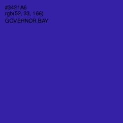 #3421A6 - Governor Bay Color Image