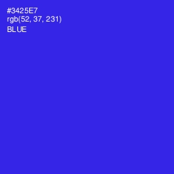 #3425E7 - Blue Color Image