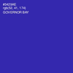 #3429AE - Governor Bay Color Image
