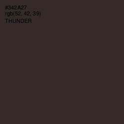 #342A27 - Thunder Color Image