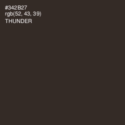 #342B27 - Thunder Color Image