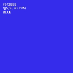 #342BEB - Blue Color Image