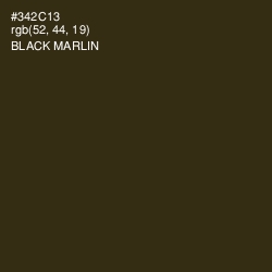 #342C13 - Black Marlin Color Image