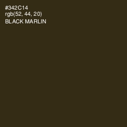 #342C14 - Black Marlin Color Image