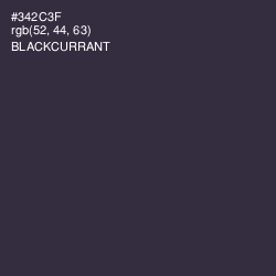 #342C3F - Blackcurrant Color Image