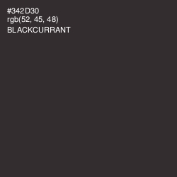 #342D30 - Blackcurrant Color Image