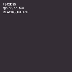 #342D35 - Blackcurrant Color Image