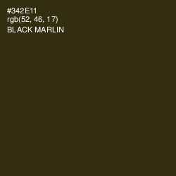 #342E11 - Black Marlin Color Image