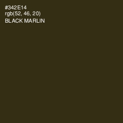 #342E14 - Black Marlin Color Image