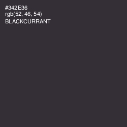 #342E36 - Blackcurrant Color Image