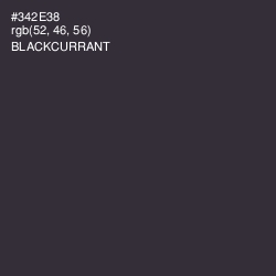 #342E38 - Blackcurrant Color Image