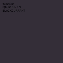 #342E39 - Blackcurrant Color Image