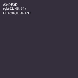 #342E3D - Blackcurrant Color Image