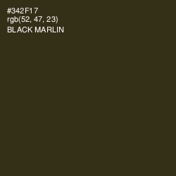 #342F17 - Black Marlin Color Image
