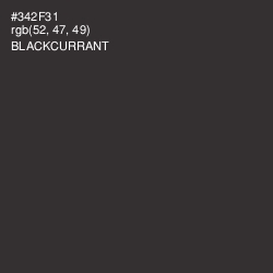 #342F31 - Blackcurrant Color Image