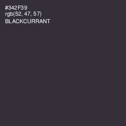 #342F39 - Blackcurrant Color Image