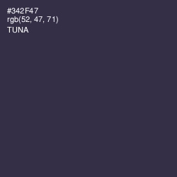 #342F47 - Tuna Color Image