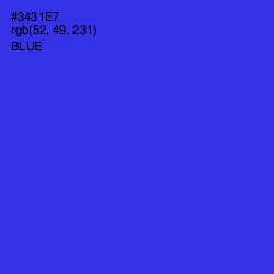 #3431E7 - Blue Color Image