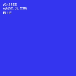 #3435EE - Blue Color Image