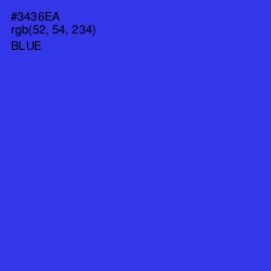 #3436EA - Blue Color Image