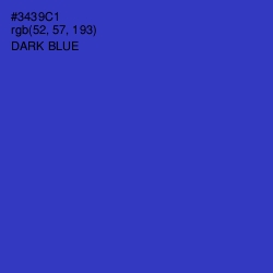 #3439C1 - Dark Blue Color Image