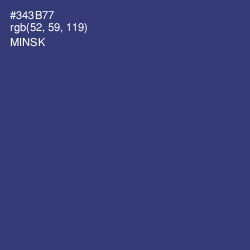 #343B77 - Minsk Color Image