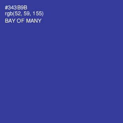 #343B9B - Bay of Many Color Image