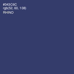 #343C6C - Rhino Color Image