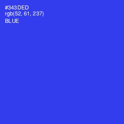 #343DED - Blue Color Image