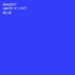 #343DF7 - Blue Color Image
