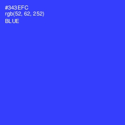 #343EFC - Blue Color Image