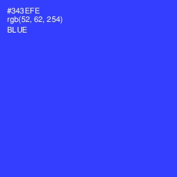 #343EFE - Blue Color Image