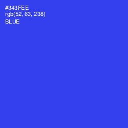 #343FEE - Blue Color Image