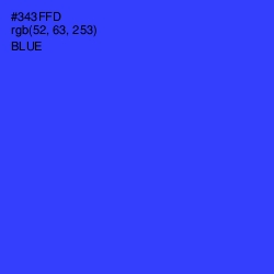 #343FFD - Blue Color Image