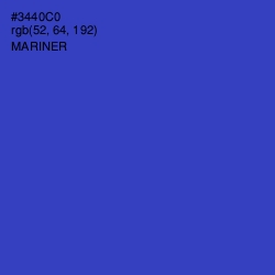 #3440C0 - Mariner Color Image