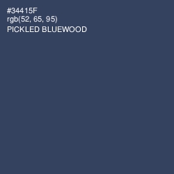 #34415F - Pickled Bluewood Color Image